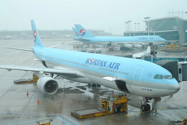 Korean Air planes at Incheon International Airport, the starting point for T-PASS luggage delivery into Seoul